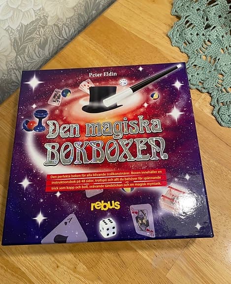 Rebus Den magiska boken trollerilåda för barn