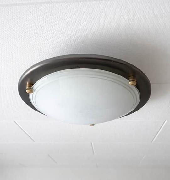 2st ASEA Retro plafonder i opalglas – svenskt 50/60-tal (2 st)