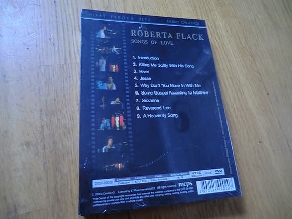 roberta flack DVD most famous golden hits 2006 NY INPLASTAD killing me softly