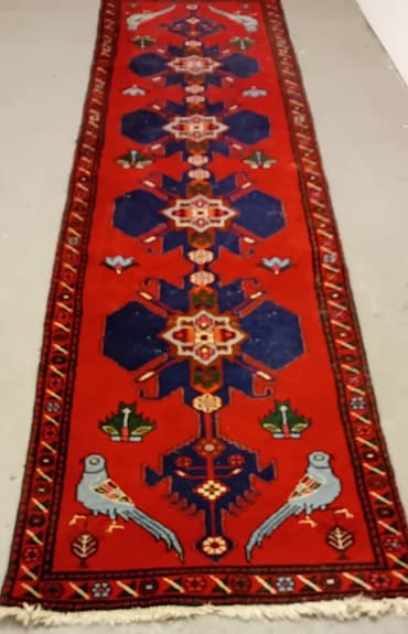 Vacker mönster handknut ullmatta