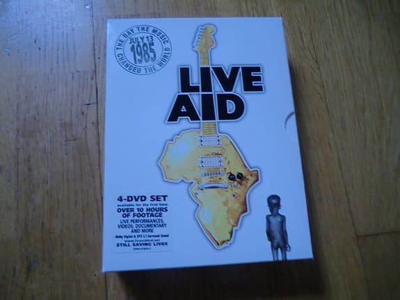 live aid 4 dvd box 1985 bob dylan phil collins queen mick jagger paul mccartney