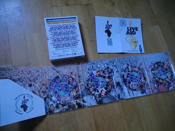 live aid 4 dvd box 1985 bob dylan phil collins queen mick jagger paul mccartney