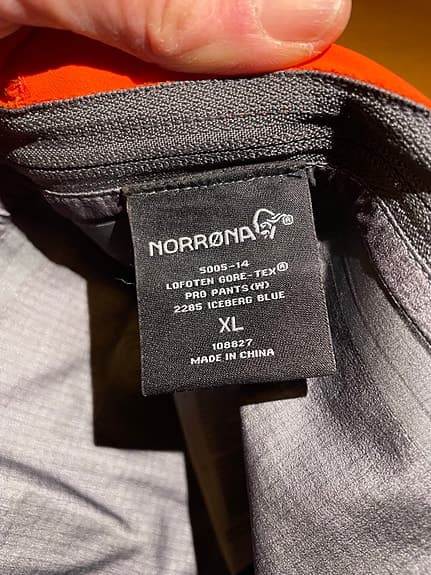 Norrøna Lofoten skidbyxor Gore-Tex blå dam XL