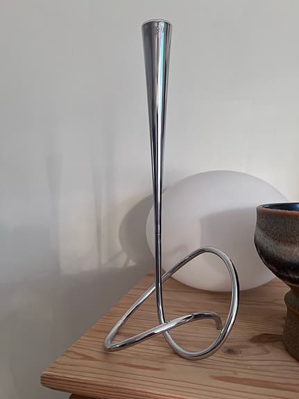 Loop Maison ljusstake/vas metall silverfärgad dekor decor silver design