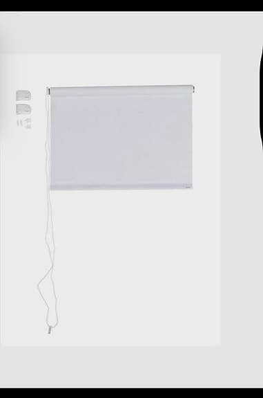 Mörkläggande rullgardin i vitt/ljusgrått - L200*B97,5 cm