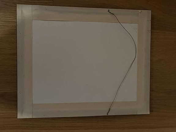 Tavla akvarellmotiv trappa med krukor i ram