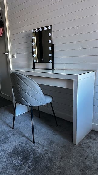 BGA Kaila svart sminkspegel 46x60 cm