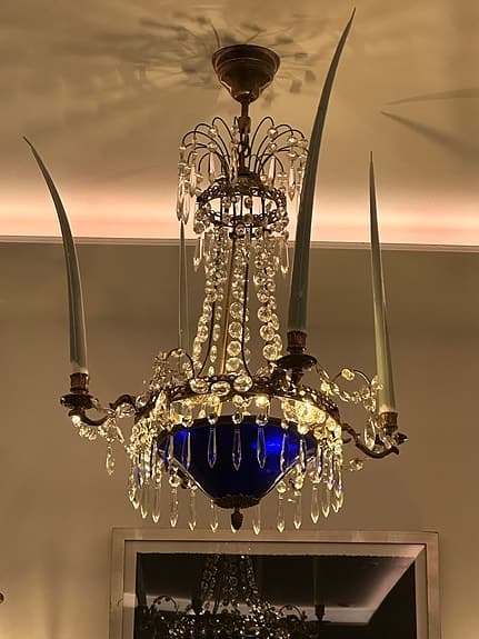 Kristallkrona taklampa med prismor