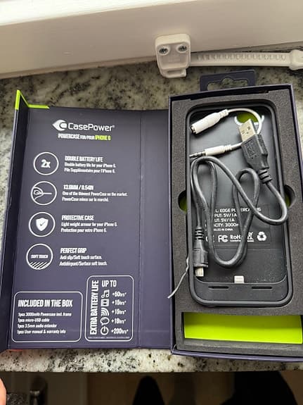 Helt nytt batteriskal iPhone 6 – CasePower 3000 mAh (Apple MFI)