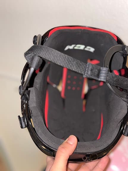 CCM ishockeyhjälm svart storlek S