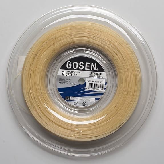 Gosen Tennissena Micro 17, Diameter:1.22 mm rulle 200 m, Natur tennis sena