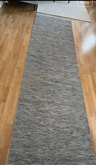 Åhléns Home matta gångmatta grå