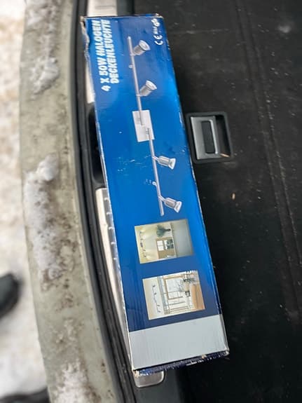 IKEA Aage Petersen takskena med spotlights