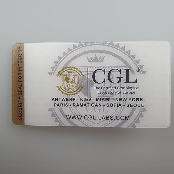 CGL rund briljantslipad diamant 1,01 ct fancy light yellow