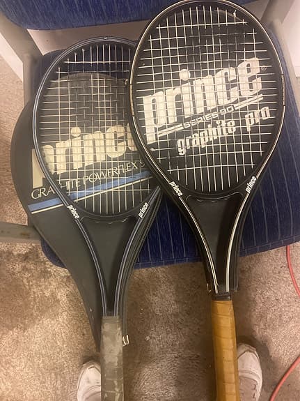 Retro Prince Tennisrack – Klassiska Graphite-modeller (90-tal)