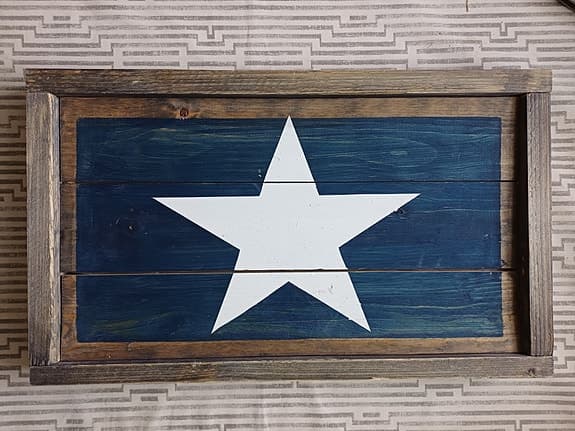 Tavla "Star on wood"