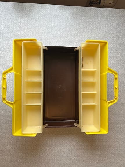 Retro förvaringslåda med fack