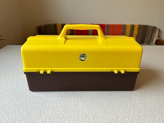 Retro förvaringslåda med fack