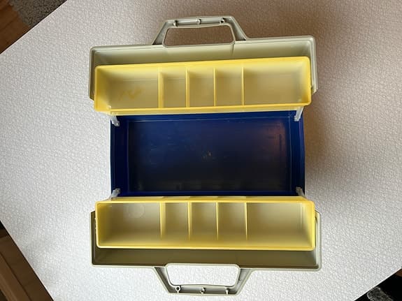 Retro förvaringslåda med fack