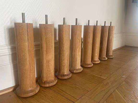 Nya Hästens sängben, ek, 23cm, slutsålda, nypris 12800!