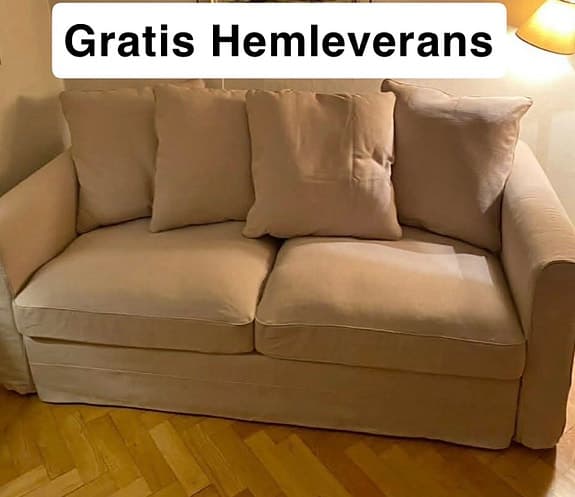 IKEA Grönlid 2-sits Beige Bäddsoffa Gratis Hemleverans