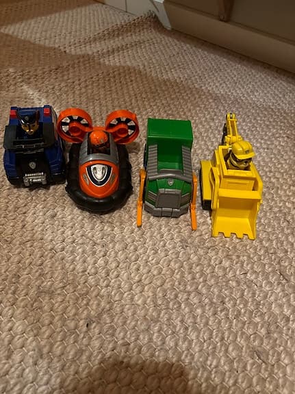 Paw Patrol leksaksfordon set flerfärgade