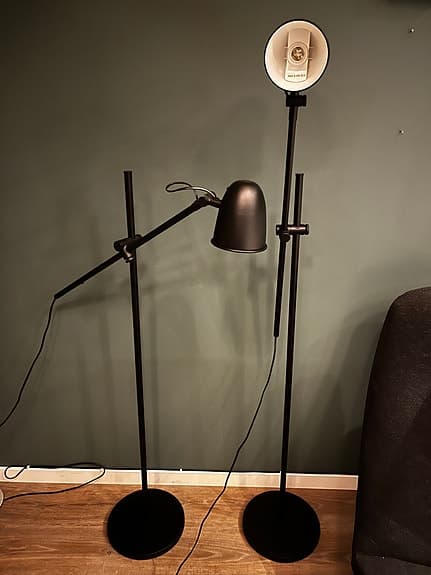 2 st IKEA golvlampor