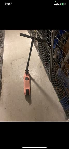 Sparkcykel trehjuling rosa