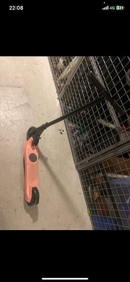 Sparkcykel trehjuling rosa