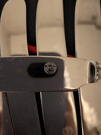 Bestick 17 st knivar 21 cm klassisk svensk design