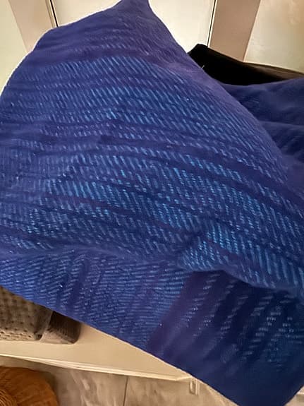 Retro designad ullpläd  Tidstrand Viola Gråsten