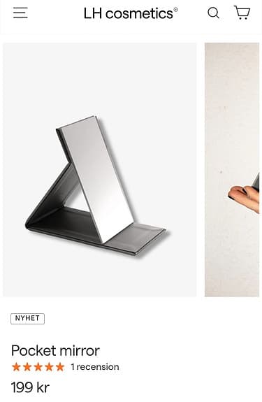POCKET MIRROR. Spegel mini från LH Cosmetics.