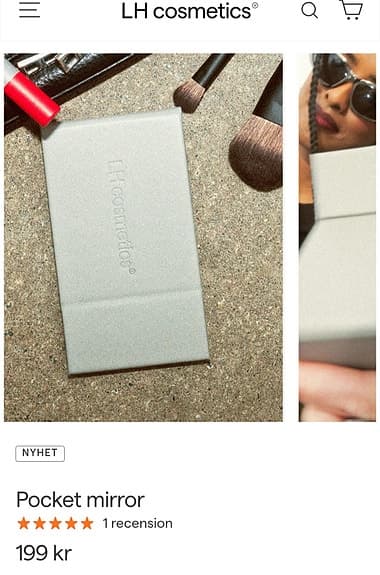POCKET MIRROR. Spegel mini från LH Cosmetics.