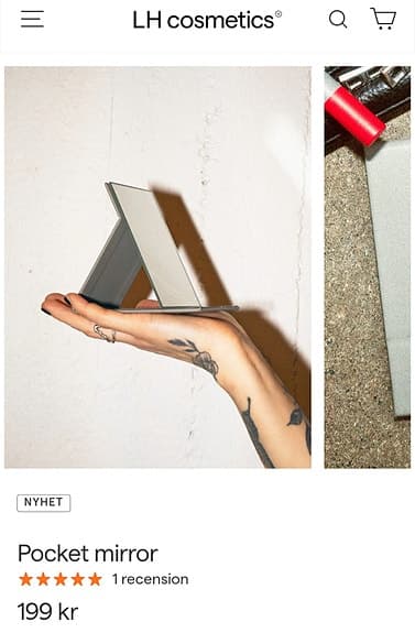 POCKET MIRROR. Spegel mini från LH Cosmetics.