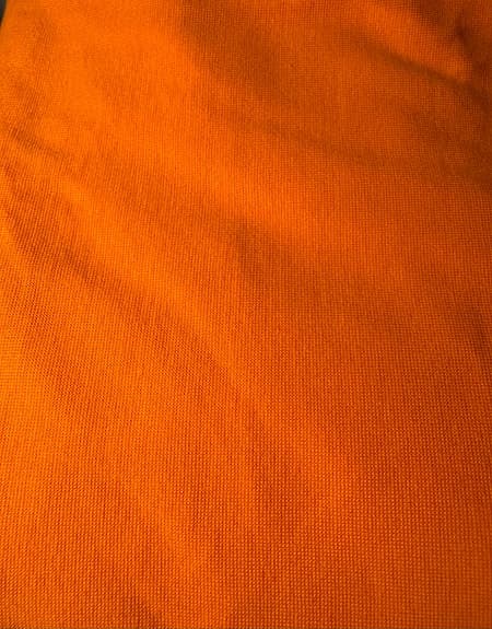 Stretchjersey muddväv tyg orange 4 m 140 cm bomull elastan