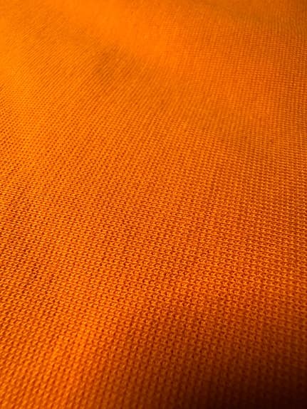 Stretchjersey muddväv tyg orange 4 m 140 cm bomull elastan