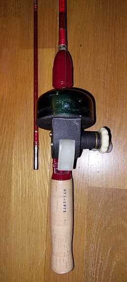 Antik kastspö & ABU matic 3A Rulle