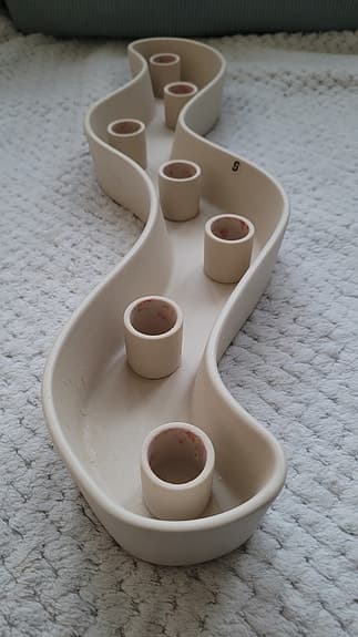 Ljusstake för kronljus beige