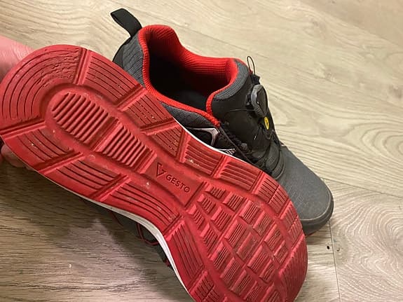 Gesto Free1 arbetsskor BOA grå/röd storlek 41