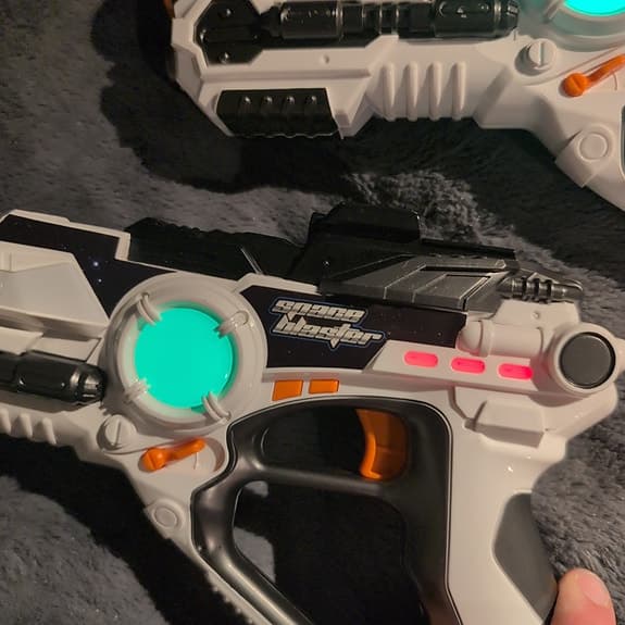 Space Blaster Laser Tag-pistoler, 2-pack