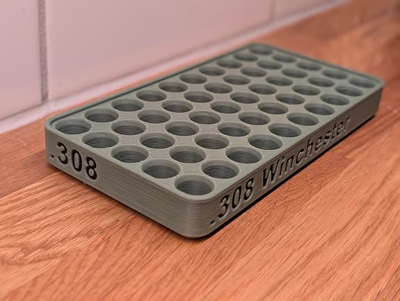 308 Winchester - laddbricka