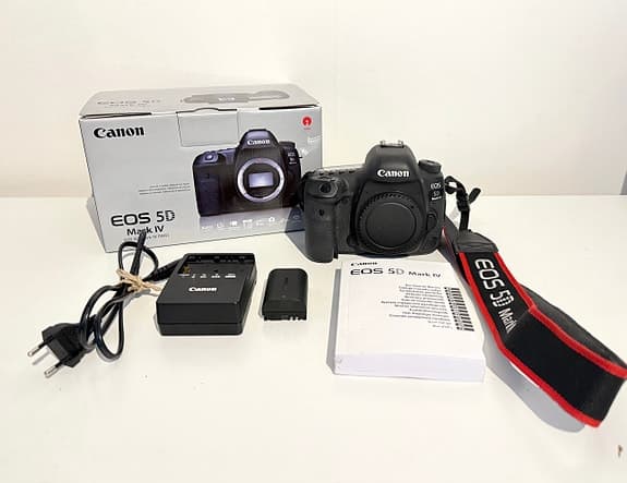 Canon EOS 5D Mark IV + 4 objektiv (3x L) – 1 ägare, komplett, toppskick