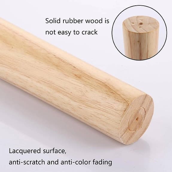 20 CM Trämöbelben i Klassisk Design (4 Stycken)