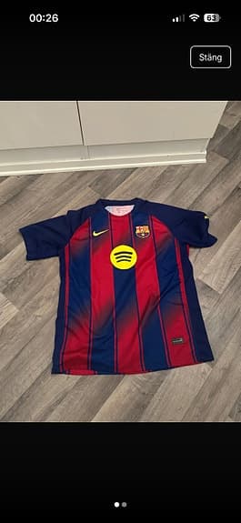 Nike FC Barcelona fotbollströja herr XL blå/röd