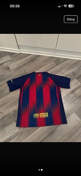 Nike FC Barcelona fotbollströja herr XL blå/röd