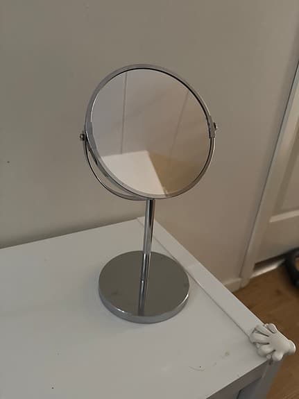 IKEA sminkspegel bordsspegel krom