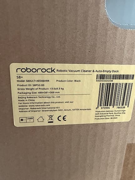 Roborock S8+ svart ny