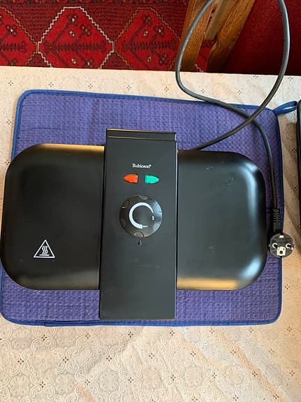 Clas Ohlson Rubicson våffeljärn dubbelt 1200W svart