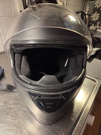 4Bikers integralhjälm svart