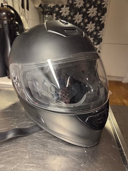 4Bikers integralhjälm svart